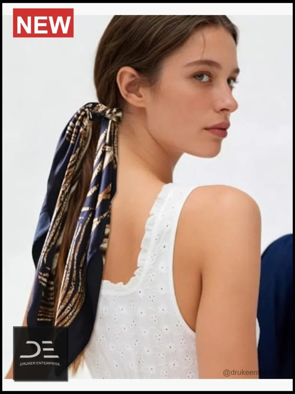 Square Satin Head Scarf for Women - Like Silk Hair Bandanna Hair Wrapping Scarf